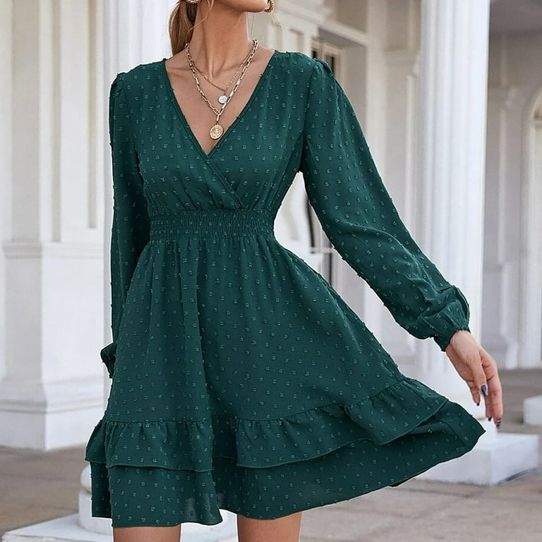 Trendy long deals sleeve dresses