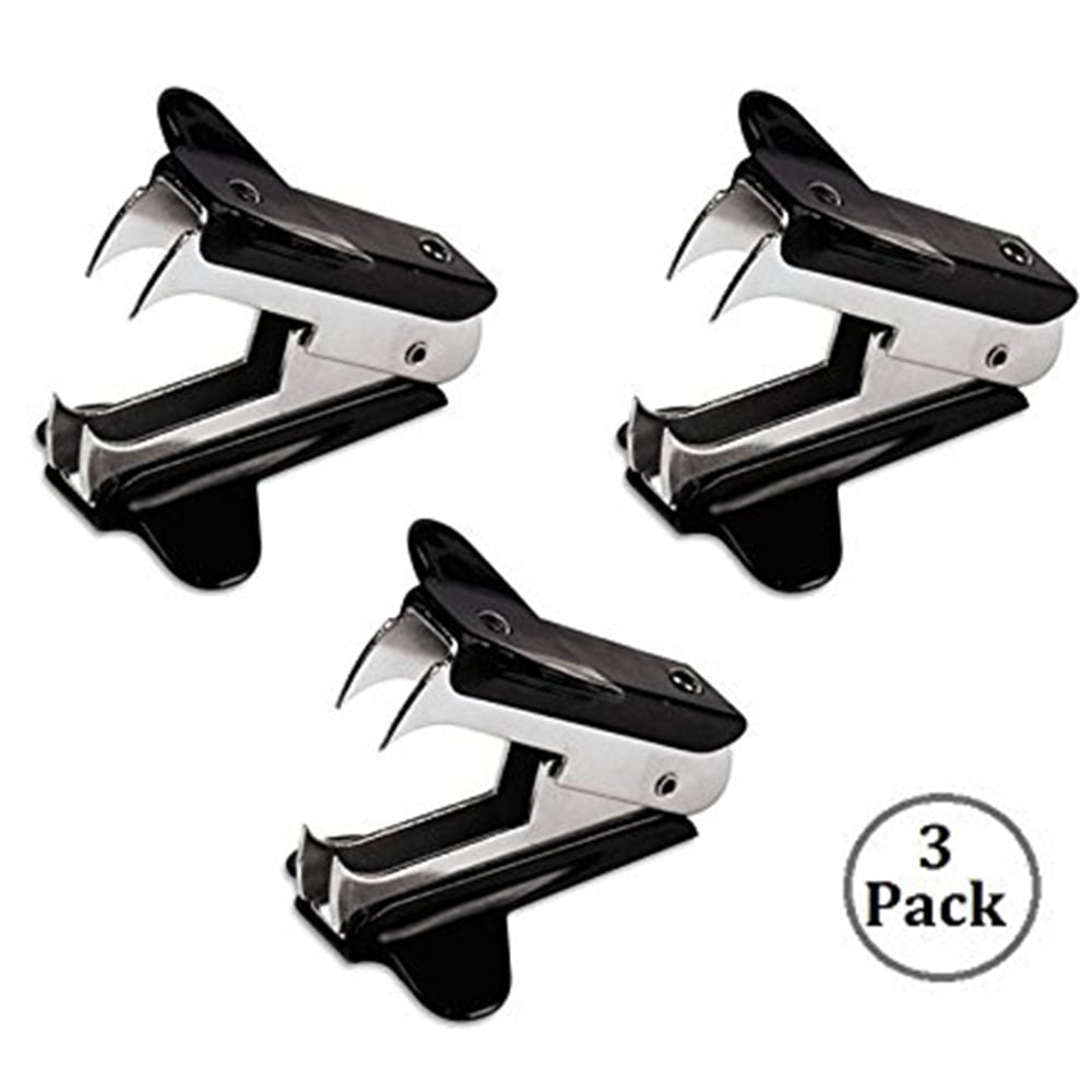 School Black WODE Shop 2 Pack Lightweight Staple Remover Tool Claw Staple Remover for Office Easy to Carry 