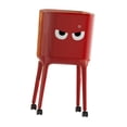 thumbnail image 1 of Cubo de basura minimalista multifuncional de 16 litros con patas y pegatinas para Rojo, 1 of 9