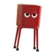 thumbnail image 1 of Papelera de 16 litros con tapa a presión y base alta, de doble capa, ideal para dormitorio, sala de estar, oficina y hogar. Rojo, 1 of 9