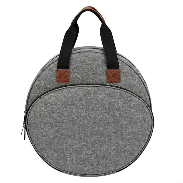 Wosthever Traje de bordado Bolsa de almacenamiento redonda Bolsa de almacenamiento de traje de hilo de bordado de tela Oxford de gran capacidad Portátil Almacenamiento y organización del hogar No.1 Wosthever HA027622-01