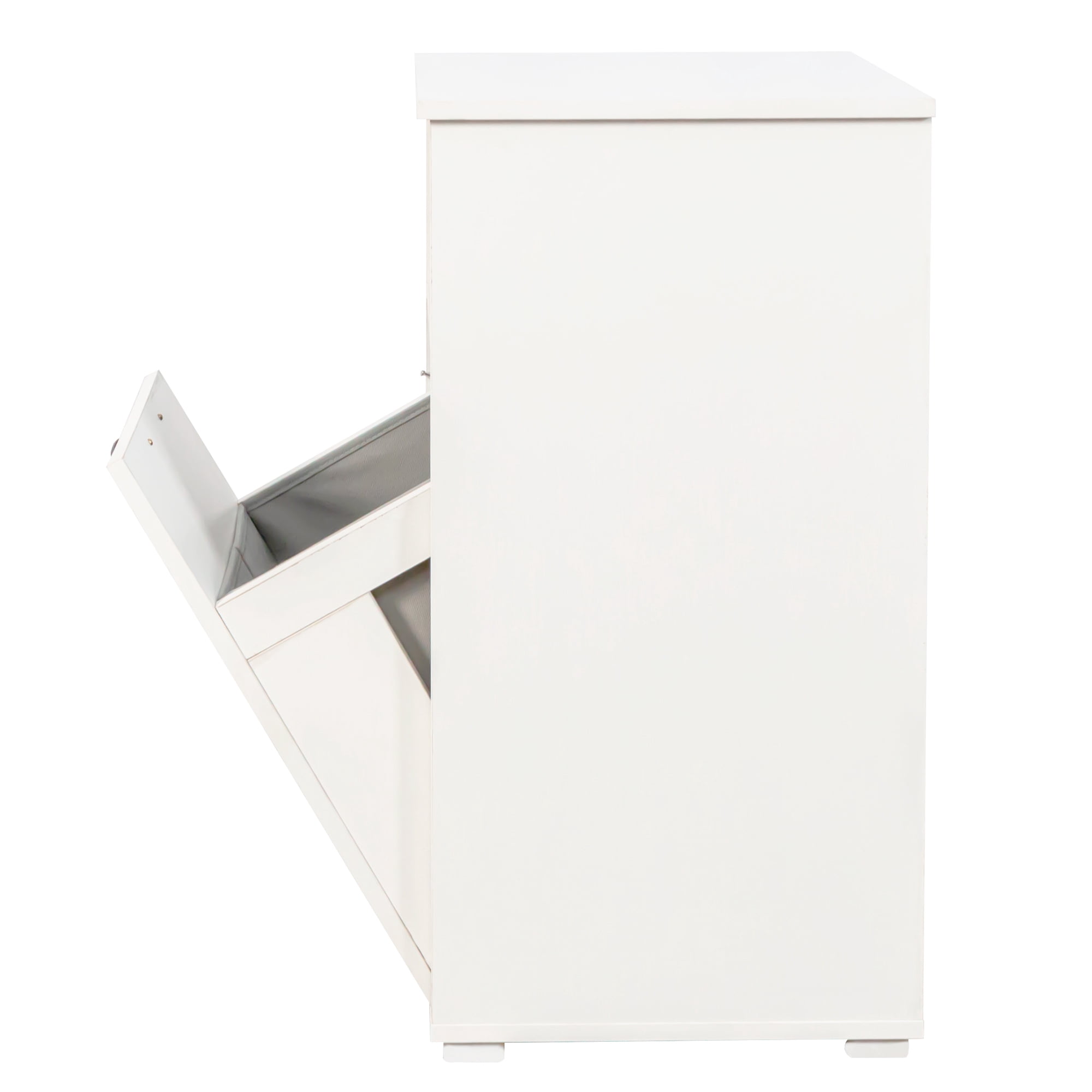 Laundry Cabinet with 1 Removable Liner Bag for Bathroom Laundry Room, White
