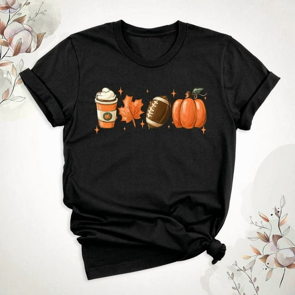 Fall Season Shirts, Fall Coffee Shirt, Fall Pumpkin Shirt, Football Shirts, Happy Thanksgiving Shirt, Fall Leaf Tee, Soccer Ball Shirt