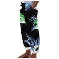 thumbnail image 2 of SELONE Independence Day Women's Wide Leg Pants Casual Pant Plus Size with Pockets Holiday Wear Green S, 2 of 4