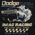 thumbnail image 2 of Dodge Motorsports Drag Racing Hot Rod Romper Boys or Girls Infant Baby Brisco Brands NB, 2 of 6