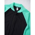 thumbnail image 4 of Alvivi Kids Girls One Piece Long Sleeve Swimsuits UPF 50+ UV Sun Protective Full Body Rash Guard Wetsuit Mint Green 11-12, 4 of 7