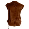 thumbnail image 6 of Wensltd Women Sleeveless Work Office Tank Tops Classic V Neck Solid Color Basic Soft Daily Wear Layering Outer Wear Versatile Tank Top Brown, 6 of 6
