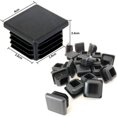 thumbnail image 2 of Promoción, tapón de plástico de 40 x 40 mm, tapa de extremo de tubo cuadrado negro, tapones de plástico, tapones ciegos para pies de muebles de trampolín, 16 piezas,--, 2 of 5