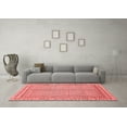 thumbnail image 3 of Ahgly Company Machine Washable Indoor Rectangle Abstract Red Modern Area Rugs, 4' x 6', 3 of 4