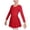 Red, variant on Girl's Long Sleeve Ballet Leotards with Removable Skirt Sequin Net Toddler Dance Dress Lightweight Two-Piece Outfit Set