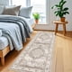 thumbnail image 4 of Alfombra para pasillo YouFortong, lavable, 60 x 180 cm, color beige, 4 of 7