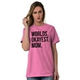 thumbnail image 4 of Worlds Okayest Mom Mothers Day Mama Women's Plus Size Graphic Tee Brisco Brands 2X, 4 of 5