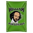 thumbnail image 1 of William Bakespeare Shakespeare Getting Baked Funny Humor Home Business Office Sign, 1 of 4