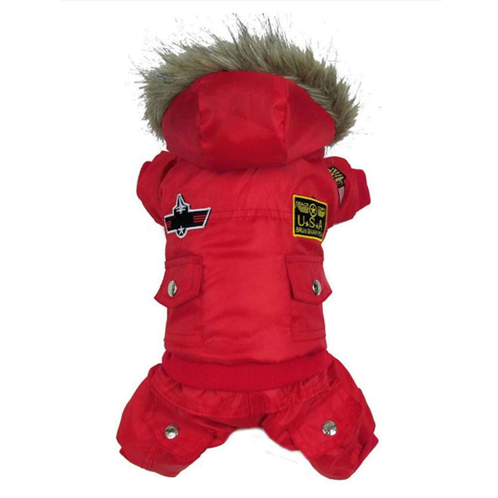 Kepooman Winter Pet Hoodie Sweaters for Cold Weather, Small Dog Jacket Puppy Coats with Hooded, Red, M Kepooman Winter Pet Hoodie Sweaters for Cold Weather, Small Dog Jacket Puppy Coats with Hooded, Red, M
