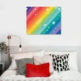 thumbnail image 5 of Orinice Rainbow Stars Fine Art Aesthetic Poster & Print Wall Painting for Classroom Kitchen Office Farmhouse Bathroom Room Decor Pictures Wall Art Painting Wall Decor for Bathroom Canvas Living, 5 of 6