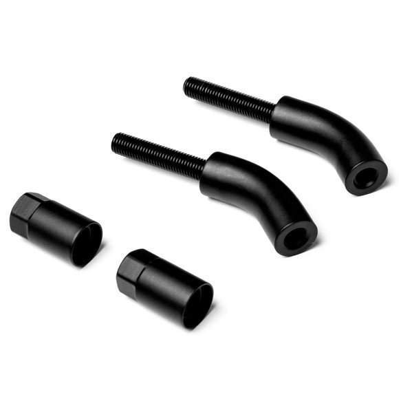 Krator Black Mirror Stem Extender 3 Inch Extension Set Compatible with 2018-2019 Harley Davidson Breakout FXBR