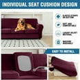 thumbnail image 6 of Sanmadrola Sofa Cover Slipcover Couch Cover Set for 2 Seat Sofa Super Stretch Universal Slip Cover Furniture Protector 3 Pieces Loveseat, 6 of 8
