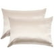 thumbnail image 1 of Cubres de almohadas de 2 por ciento fundas de almohada de color sólido Polyéster, 1 of 5