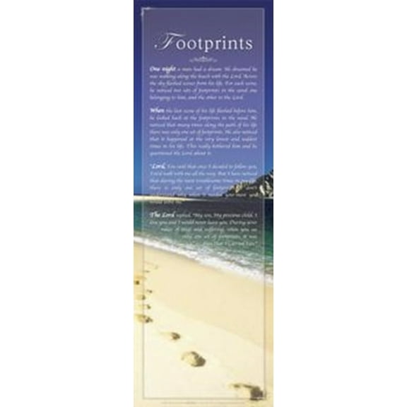 Footprints -Slim Print Poster (12 x 36)