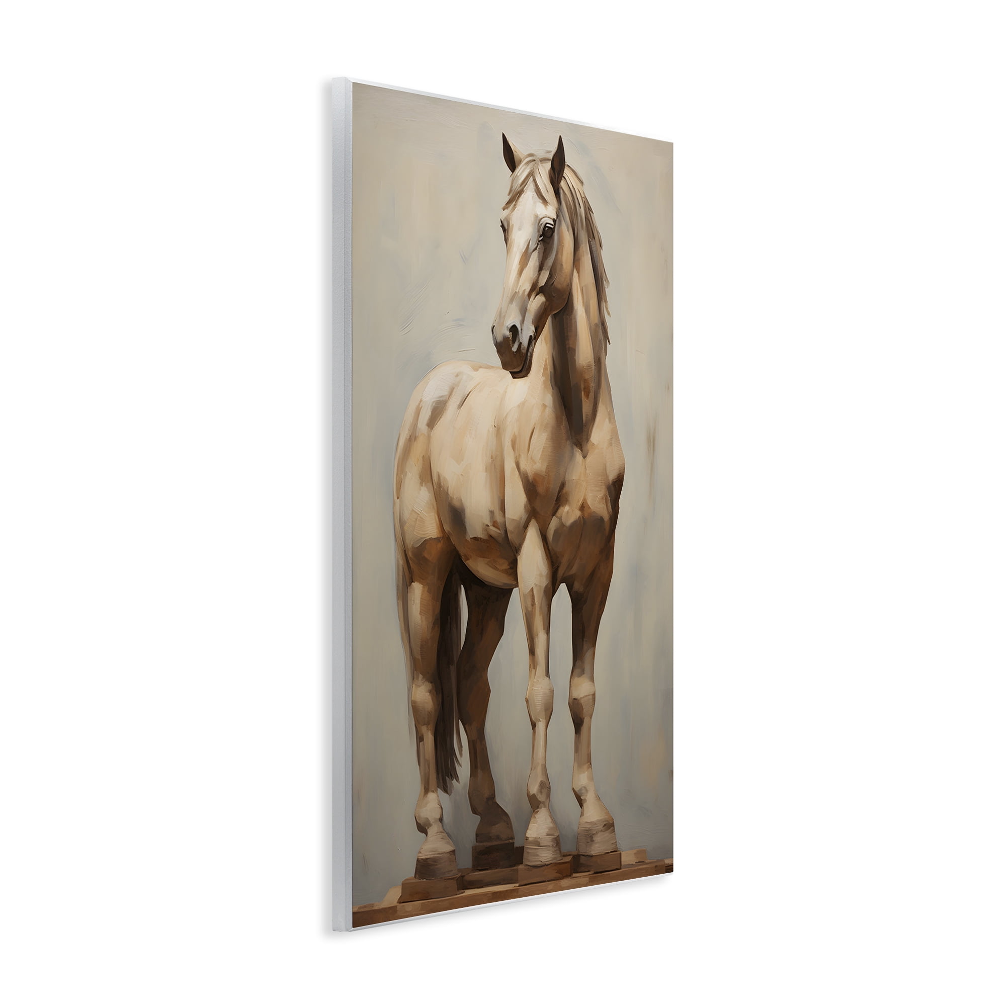 Stupell Industries Magnificent Mare Standing Animals & Insects Painting Unframed Art Print Wall Art, 10 x 15