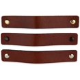 thumbnail image 3 of Tiradores de cuero para muebles - 3 piezas - 13,5 x 2,5 cm - Tirador para muebles, tirador de puerta para cocina, baño, armarios, tocador, madera negra Rojo Verde Cocina, Decoración y Otros, 3 of 5