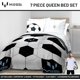 thumbnail image 2 of El juego de edredón infantil Jay Franco incluye sábanas y funda de almohada, juego de cama suave y acogedor para una decoración elegante de la habitación, blanco, Lionel Messi, reina de 7 piezas, 2 of 6