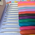 thumbnail image 4 of Cuadros Decorativos Juego de ganchos de ganchillo de aluminio, 14 Uds., mangos suaves TPR, Kit de agujas para tejer, 4 of 5