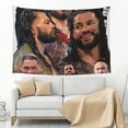 thumbnail image 3 of World Wrestling Entertainment Tapestry Wall Hanging, Soft Polyester Wall Artwork For Bedroom Living Room Dorm, Lightweight Peach Skin Fabric Decor Tapestry With Hanging Accessories For Home Decor, 3 of 9