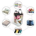 thumbnail image 5 of Bingfone Bird And Floral Laundry Hamper,Large Canvas Fabric Lightweight Storage Basket Toy Organizer Dirty Clothes Collapsible, 5 of 6