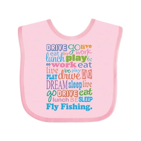 

Inktastic Live Dream Fly Fishing Gift Baby Boy or Baby Girl Bib