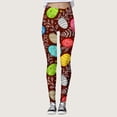 thumbnail image 4 of Shadoumai Easter Leggings for Women High Waist Work Out Yoga Pants Tight Mid Length Seamless Legging Lift XS-3X Sports Wear, 4 of 4