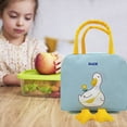 thumbnail image 3 of Sulaicai Cute Insulated Lunch Tote Bag, Cartoon Duck Printed Reusable Thermal Food Handbag, Portable Cooler Pouch for Work, Picnic, Outdoor Travel, 3 of 9