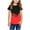 Red, variant on Piuwrlz Summer Short Tops Sleeve Shirts for Girls Green Size 9-10 Years