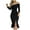 Black, variant on LEAVINGSUO Women's Casual Dresses Women's Solid Color Sexy Sequins High Waist Mid Length Wrap Chest Style Autumn and Winter Dress Evening Dress Black XL