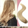 thumbnail image 1 of SEGO 8D Real Thick Human Hair Extensions 50 Strands Nano Bead Invisible Hair Extensions For Women, 1 of 8