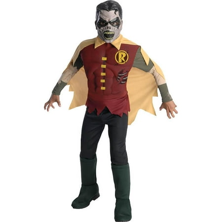 Green Lantern Blackest Night Muscle Chest Costume Child: Robin Zombie