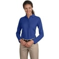 thumbnail image 1 of Port Authority Ladies Silk Touch Long Sleeve Polo, 1 of 1