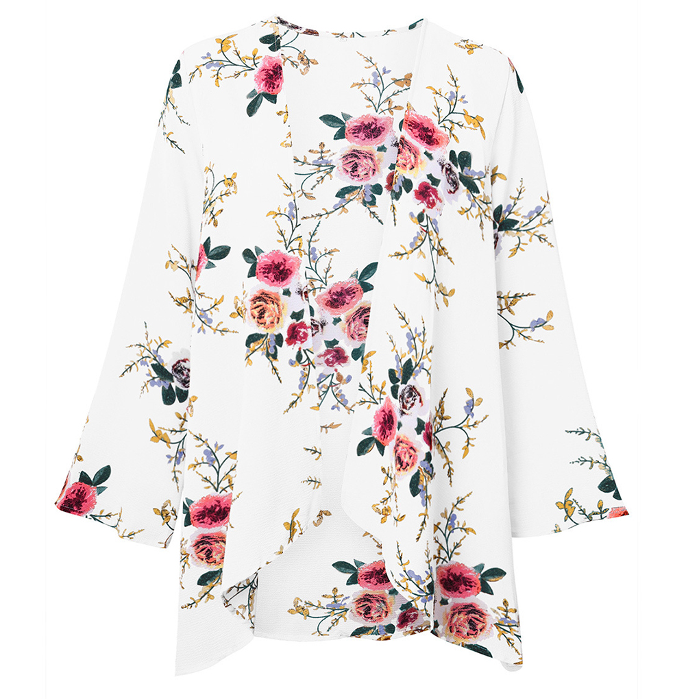 floral shawl cardigan