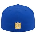 thumbnail image 4 of Men's New Era Royal Los Angeles Rams Throwback Oversized 59FIFTY Fitted Hat, 4 of 5