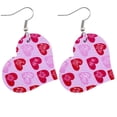 thumbnail image 2 of Jusqu'à 65% de Rabais Boucles d'Oreilles de Jour Valentine Coeur Amour Lèvres Rouges Double Face Boucles d'Oreilles Imprimées Boucles d'Oreilles Jewelry sur l'Autorisation, 2 of 2