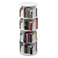 thumbnail image 1 of TOYTEXX 4-Tier Rotating Bookshelf, 360° Solid Wood Stackable Organizer for Home & Office - White, Age 3+, 1 of 5