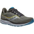 thumbnail image 2 of Saucony Men's Ride 14 Running Shoes, Rockface/Topaz, 9.5 D(M) US, 2 of 4
