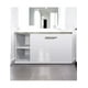 thumbnail image 2 of Gabinete Baño Moderno MDF Elegante Vinil Gris Minimalista, 2 of 3