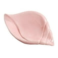 thumbnail image 2 of veasfak Soap Dish Decorative Easy Use Space Saving Practical Gadgets Soap Holder Box Whelk Pink, 2 of 9