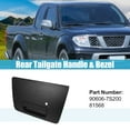 thumbnail image 2 of Manija de Portón Unique Bargains para Nissan 906067S200 Plástico Negro, 2 of 7