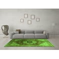 thumbnail image 3 of Ahgly Company Indoor Square Persian Green Traditional Area Rugs, 5' Square, 3 of 4