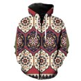 thumbnail image 1 of Sudadera con capucha y cremallera para hombre, estilo étnico, con estampado 3D, estilo urbano de gran tamaño, informal, de manga larga, estilo hip hop, para adolescentes, 1 of 6