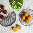 thumbnail image 5 of Cesta De Frutas De Hierro Forjado Cesta De Frutas Redonda De Metal Estante De Almacenamiento En La Sala De Estar Para Frutas O Meriendas Negro. Afortunado Sencillez, 5 of 5