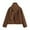 Brown, variant on ClodeEU Women Short Wool Blends Coat,Scarf Shawl Collar,Long Sleeve Casual Jacket Autumn Street Outerwear Coffee,Womens Plus S