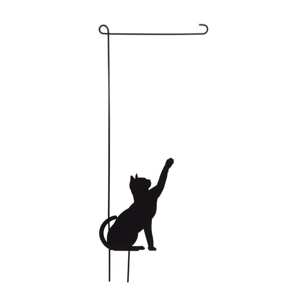 Home & Garden Cat Garden Flag Stand Metal Seasonal Outdoor 20137
